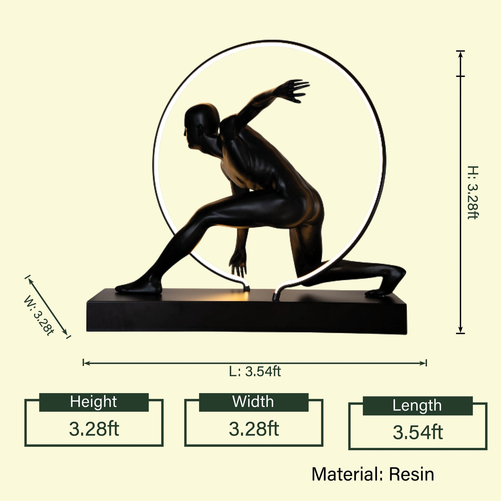 Luminous Motion lamp, sprinter LED, spec view