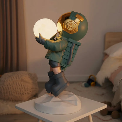 Green Astronaut Glow Lamp