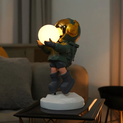 Green Astronaut Glow Lamp
