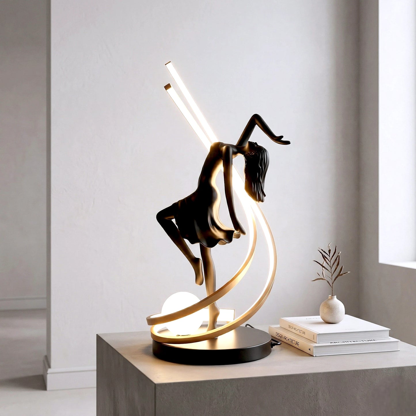Liberty Sculpture Table Lamp full view sculptural lighting