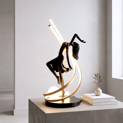 Liberty Sculpture Table Lamp full view sculptural lighting