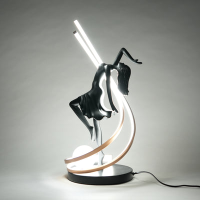 Liberty Sculpture Table Lamp - Black