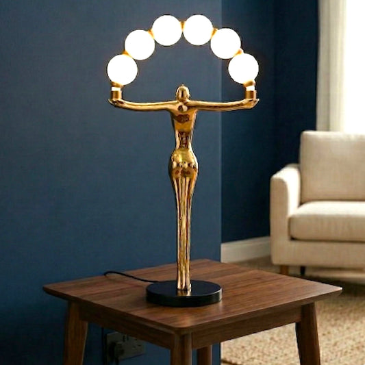 Sphere of Heaven Lamp - Gold Electroplated
