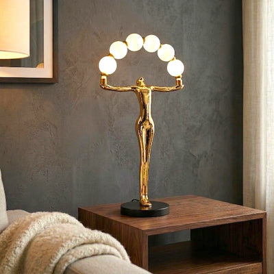 Sphere of Heaven Lamp - Gold Electroplated