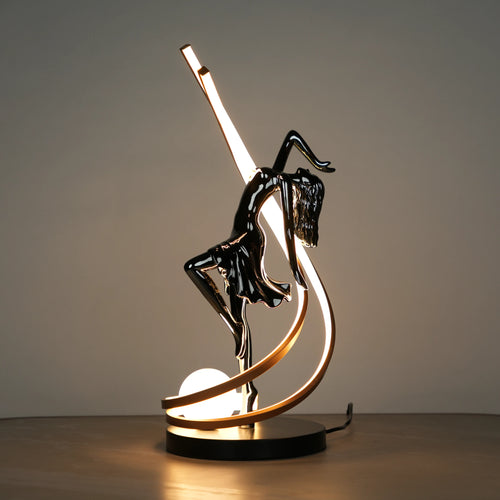 Liberty Sculpture Table Lamp – Electroplated