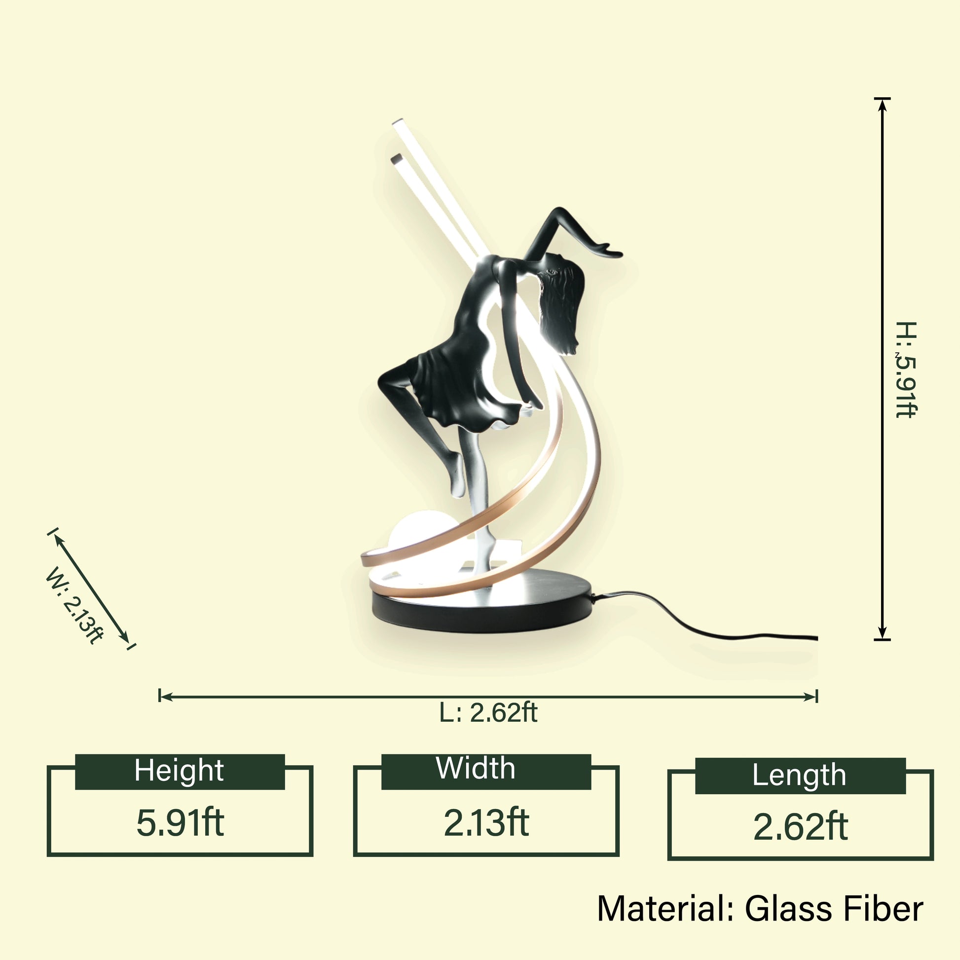 Liberty Sculpture Floor Lamp full design structure