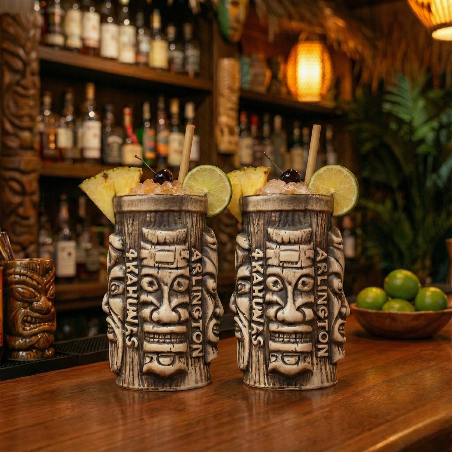 Tribal Tiki Mug- Set of 2