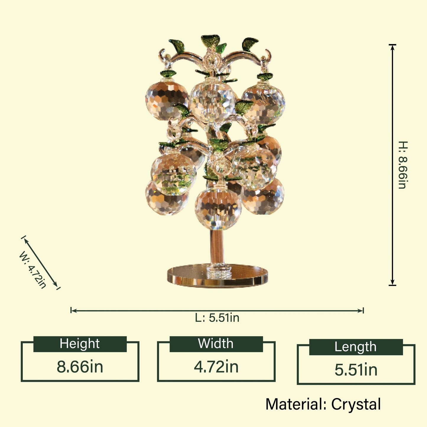 Crystal Transparent Tree – Large