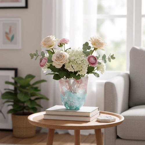 Aqua Blush Vase