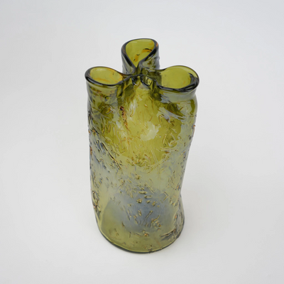Crackle Glass Vase
