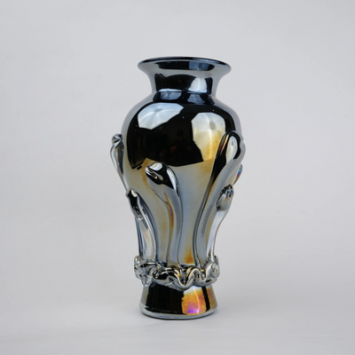 Chrome Glass Vase
