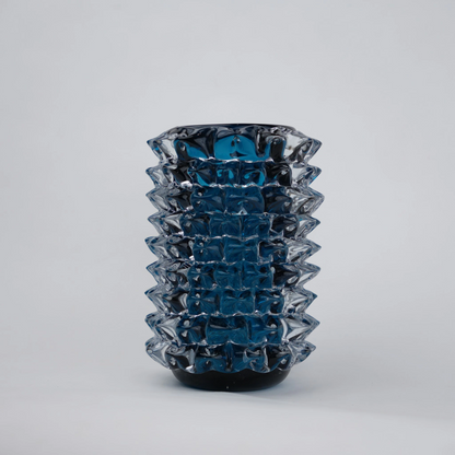 Apex Texture deep blue Murano, front white