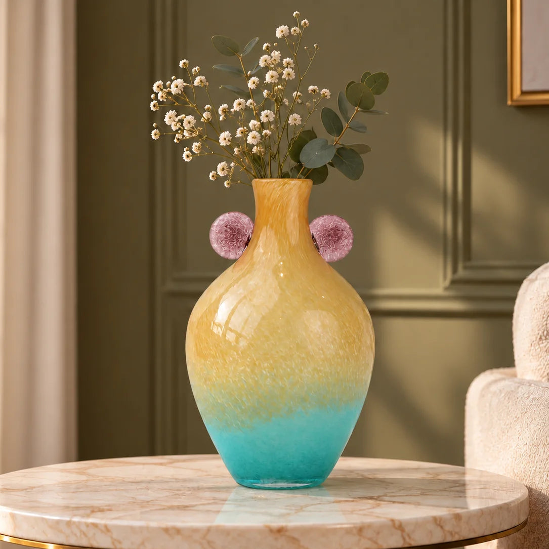 Citrus Bloom mustard ombre, front shot