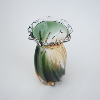 Meadow Flow vase, top-down swirl interior