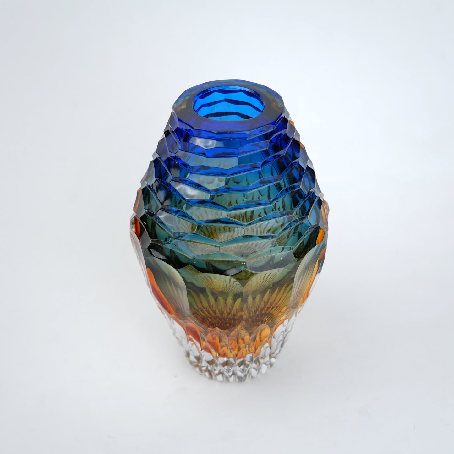 luxury gradient glass vase for modern home decor and table styling