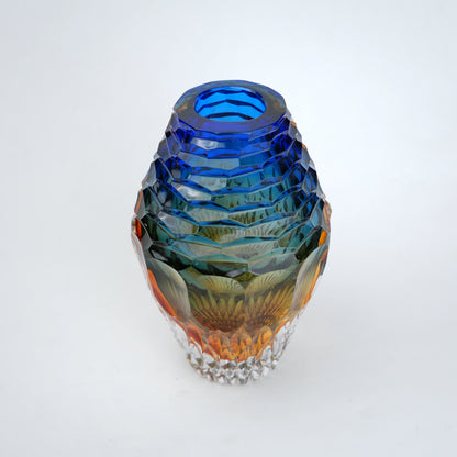 luxury gradient glass vase for modern home decor and table styling