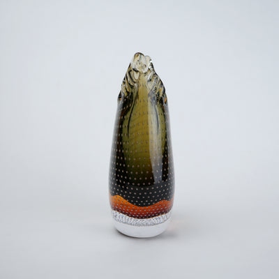 Olive Amber Vase