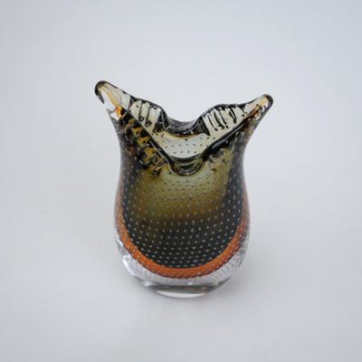 Olive Amber Vase