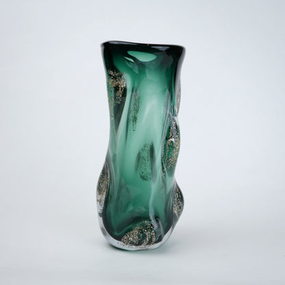 Emerald Aura twisted form, soft white studio