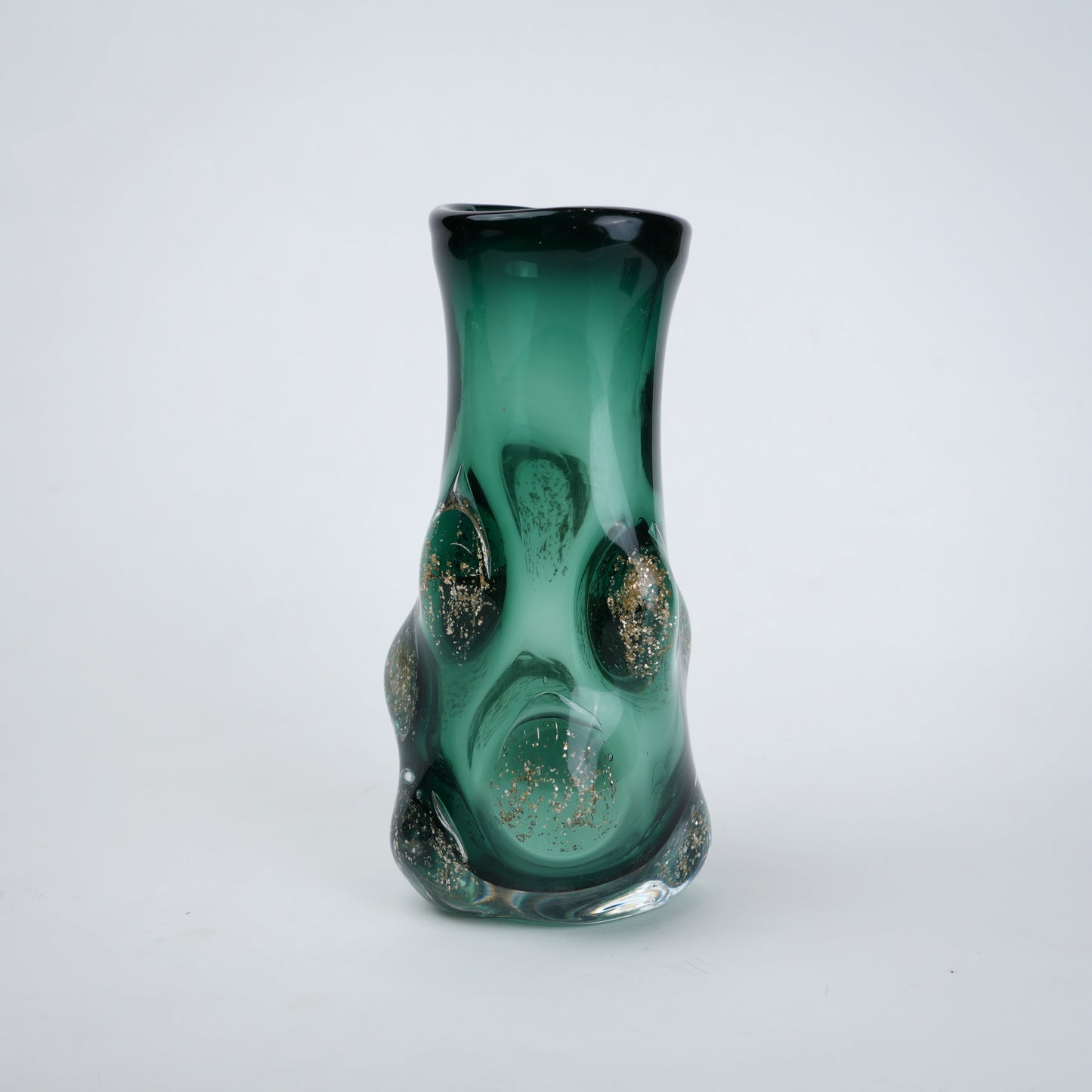 Emerald Aura small vase, front on white