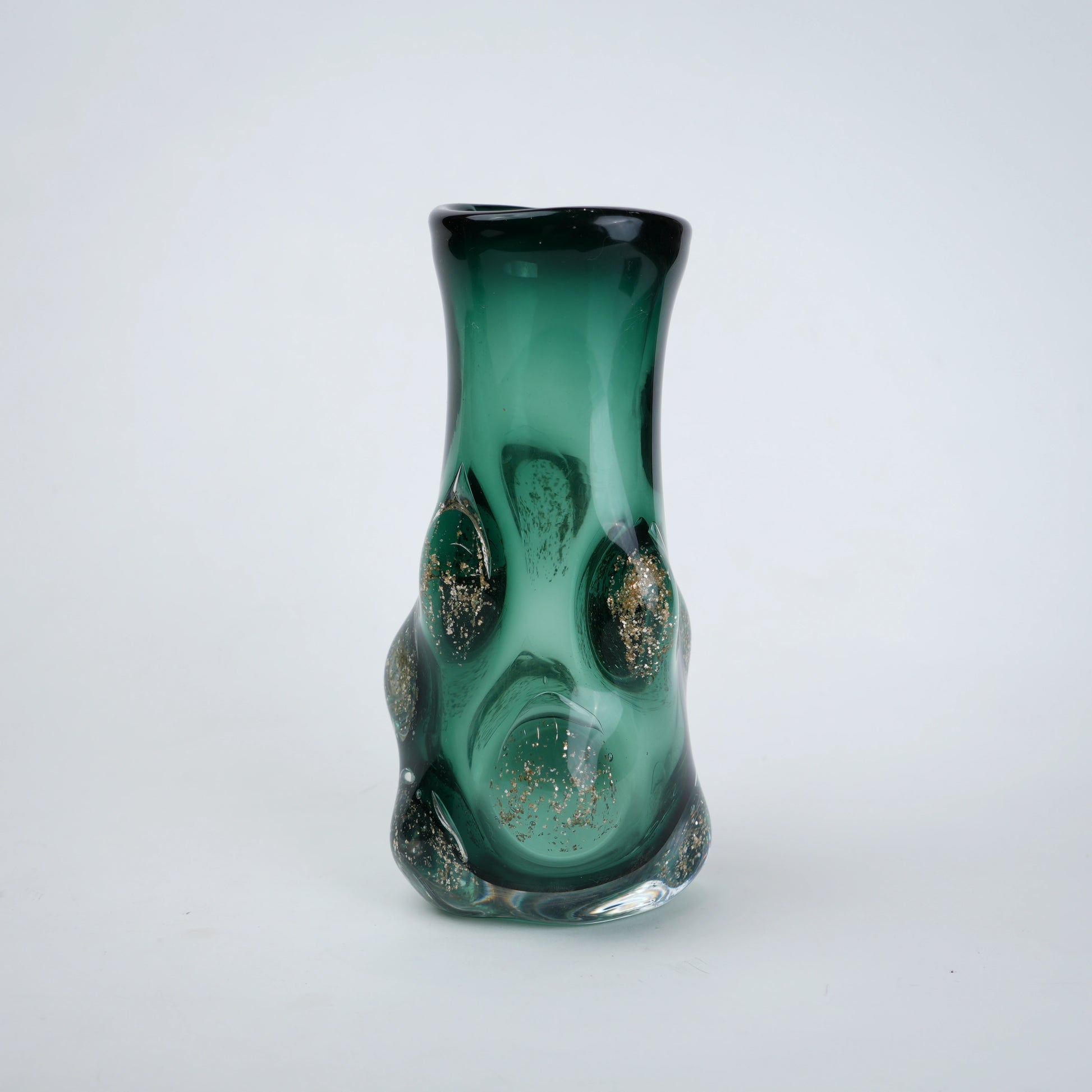 Emerald Aura small vase, front on white