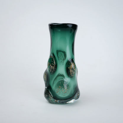 Emerald Aura small vase, front on white