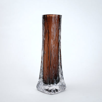 Mocha Glow tall vase, side angle studio