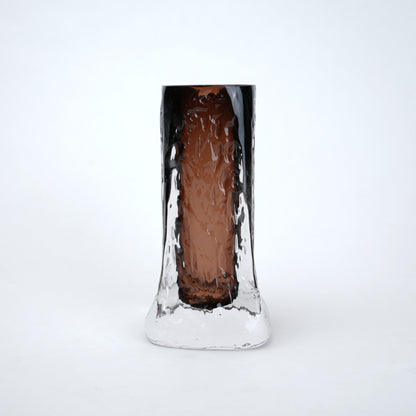 Mocha Glow small vase, front studio shot