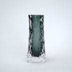 Decorative vase with a textured surface on a white background