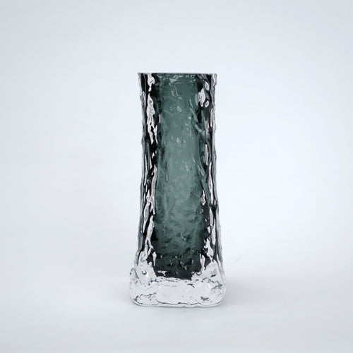 Grey Column Glass Vase