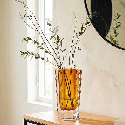 Radiant Core Glass Vase