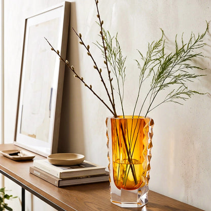 Radiant Core Glass Vase