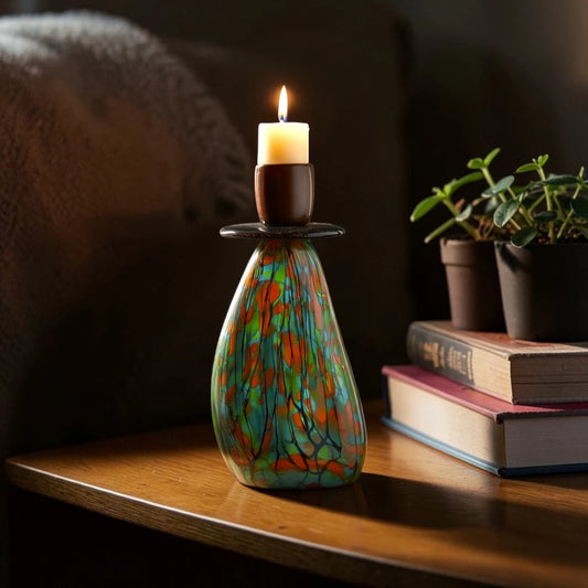 Emerald Drip Candle Holder