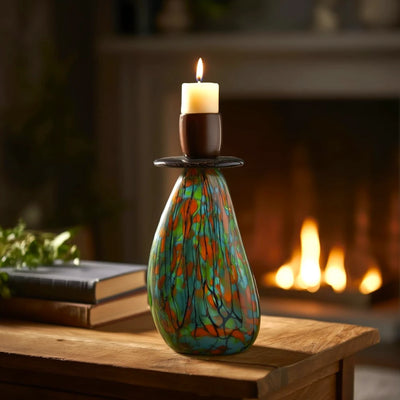Emerald Drip Candle Holder