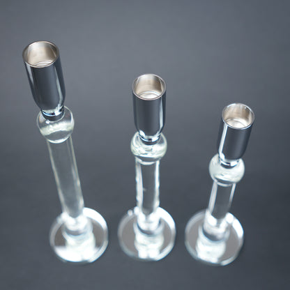 modern glass candle holders decor india