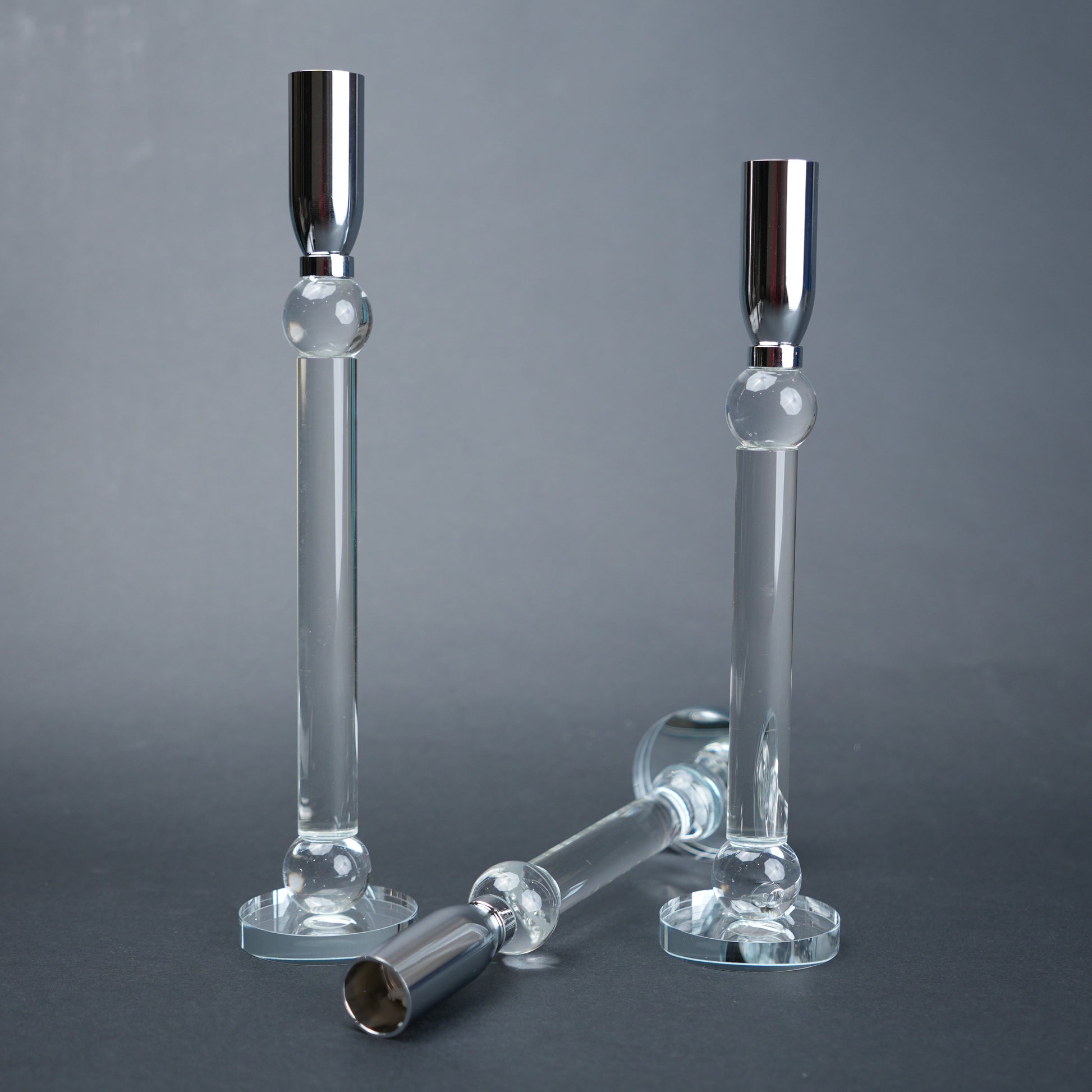 modern glass candle holders decor india