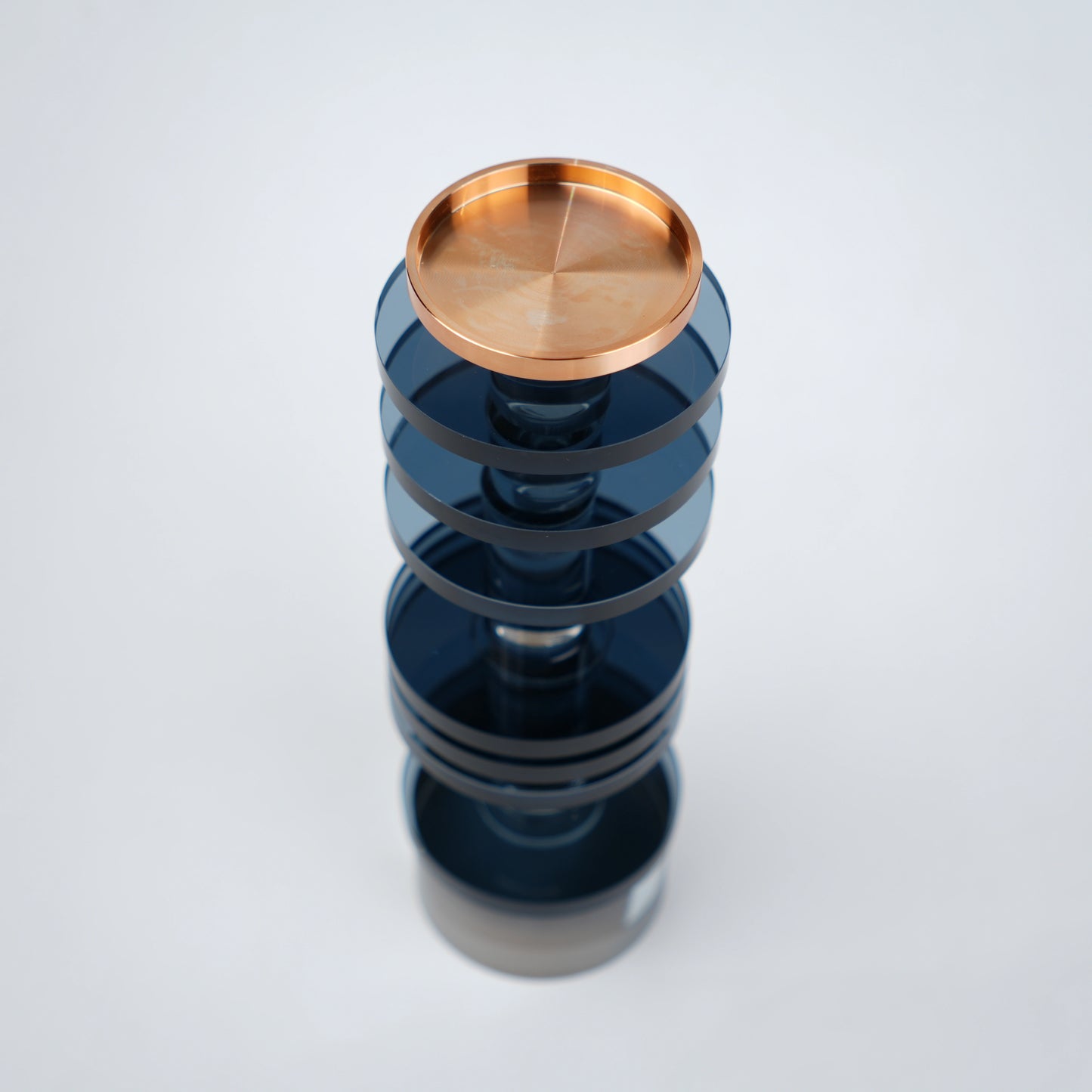 stacked glass candle holders set in multiple sizes modern decor
