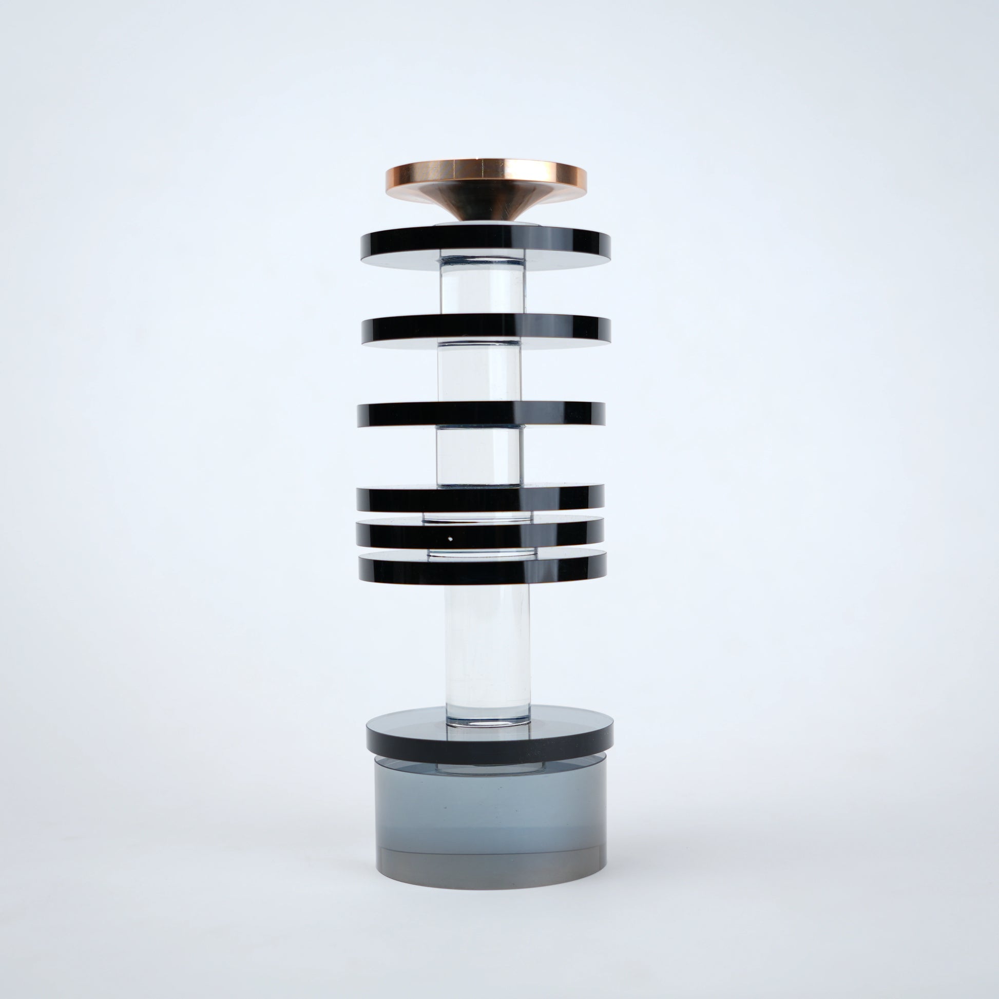 stacked glass candle holders set in multiple sizes modern decor