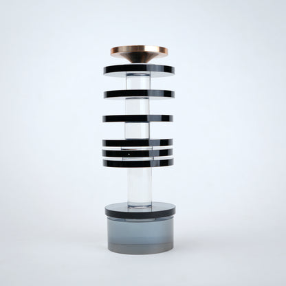 stacked glass candle holders set in multiple sizes modern decor