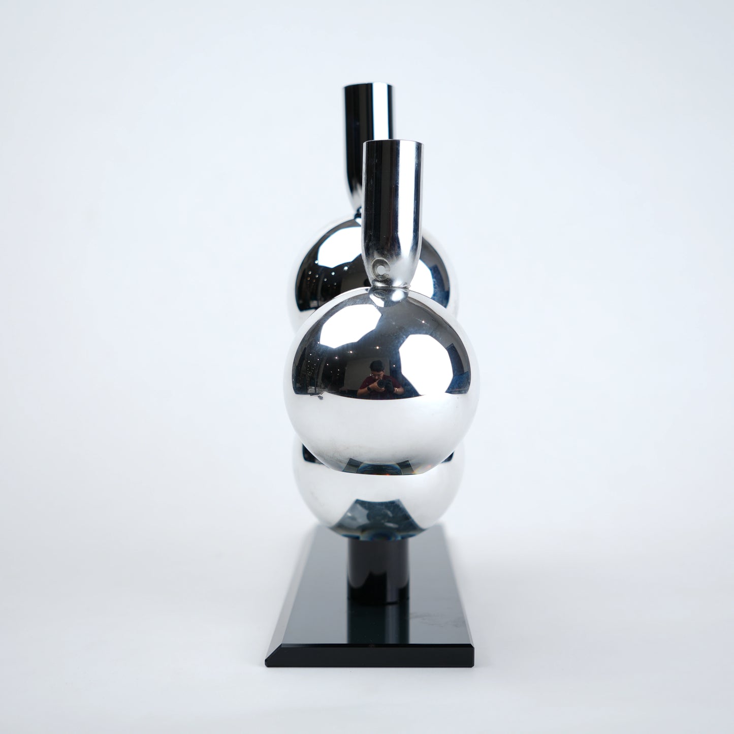 modern chrome candle holder 4 holder centerpiece