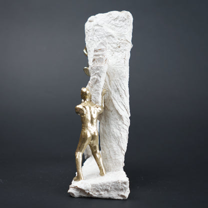 Elevate Form ivory close-up, charcoal side