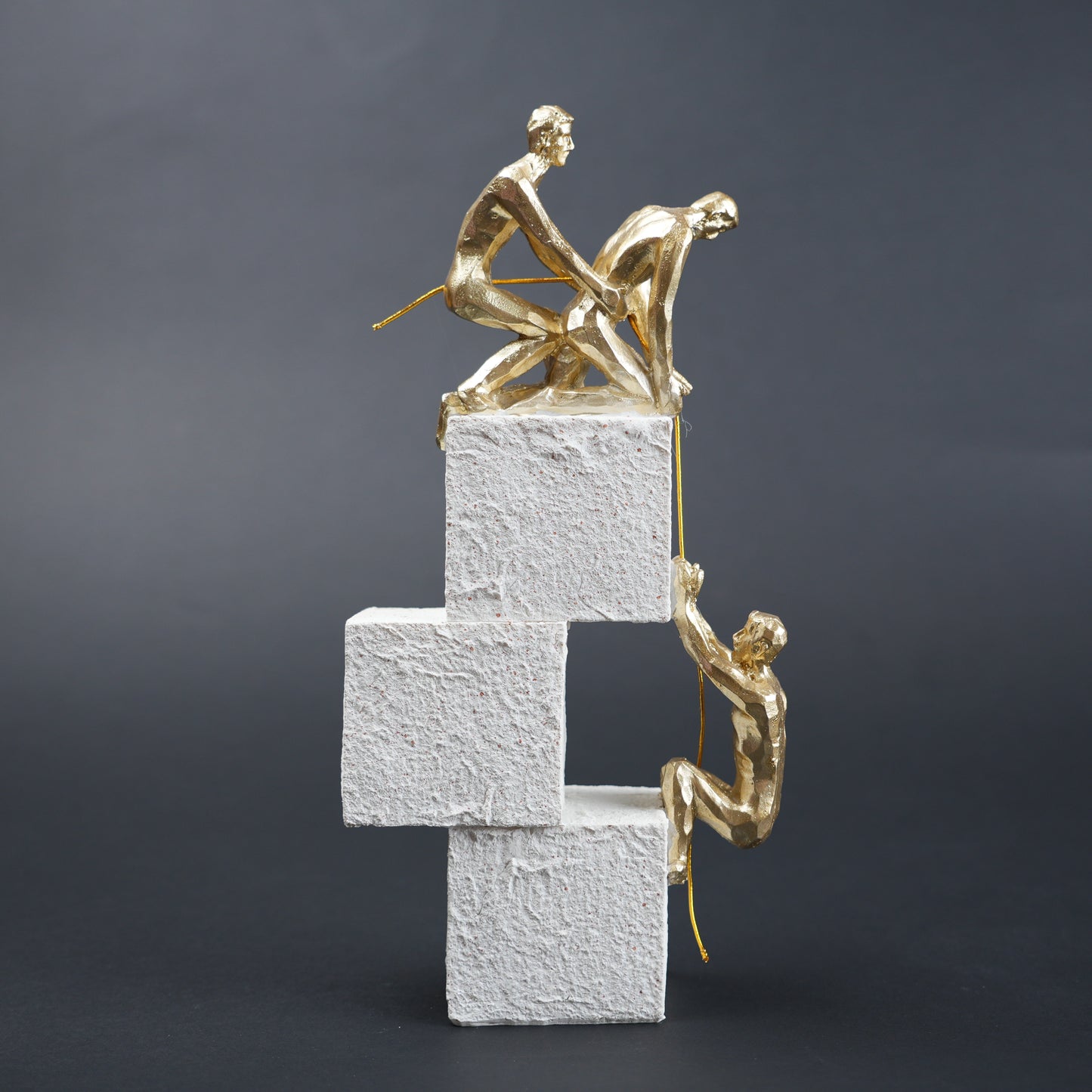 luxury decor figurine tabletop accent black white finish
