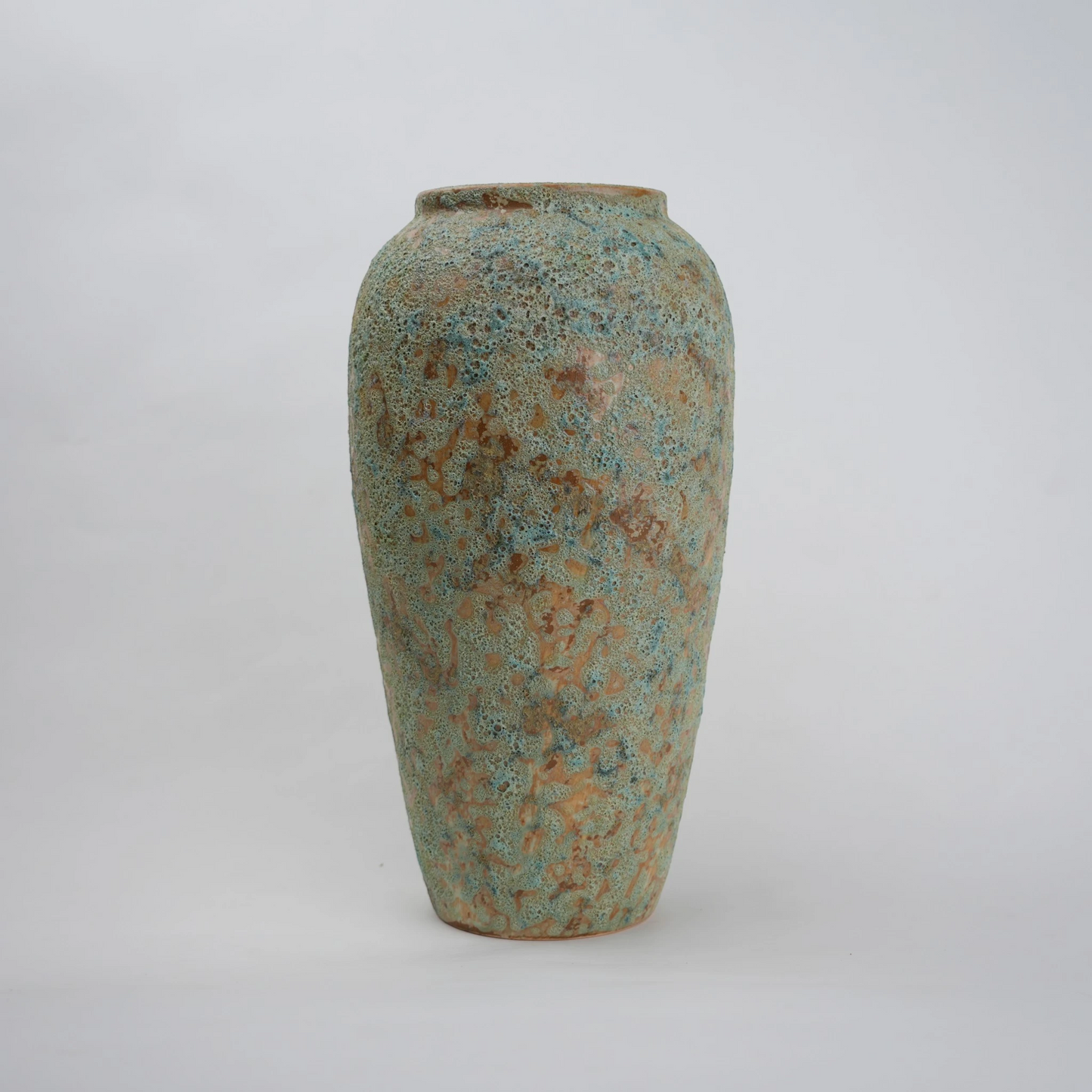 aqua green ceramic flower vase for living room