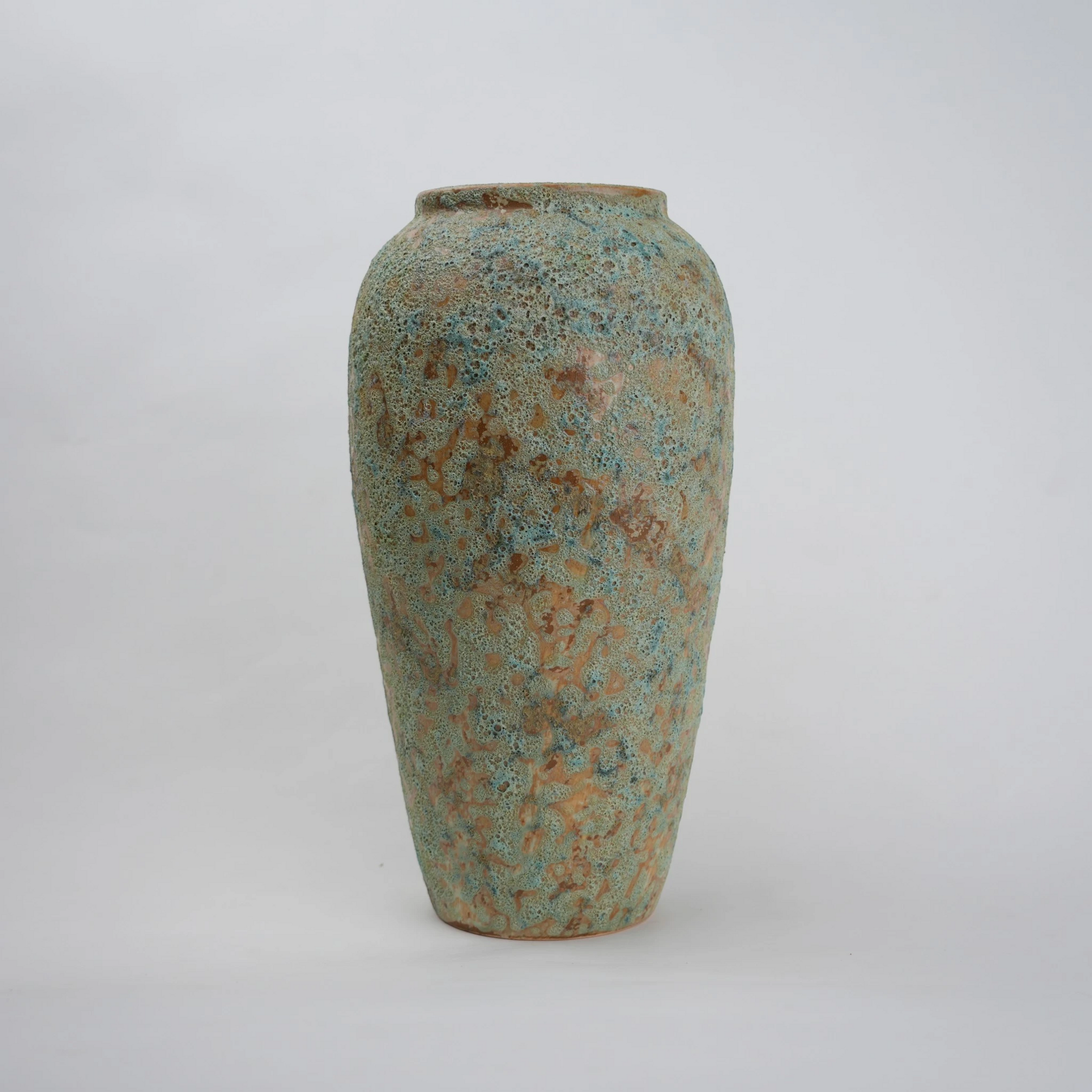 aqua green ceramic flower vase for living room
