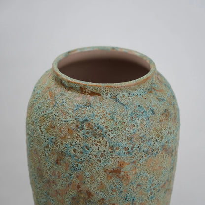 aqua green ceramic flower vase for living room