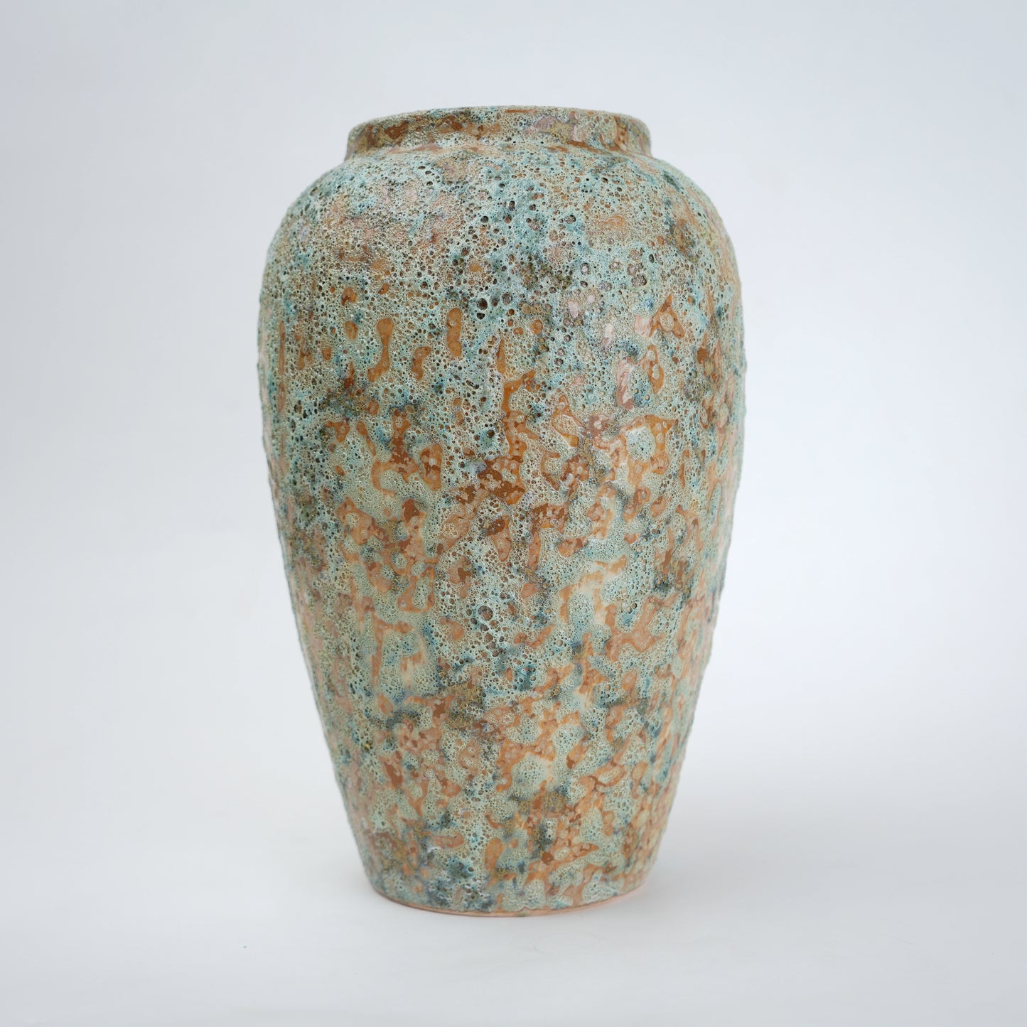 aqua green ceramic flower vase for living room
