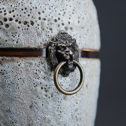 stone white ceramic flower vase décor for living rooms