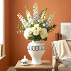 Ivory Link Decorative Jar front angle decorative storage