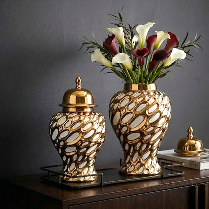 Gilded Form Jar