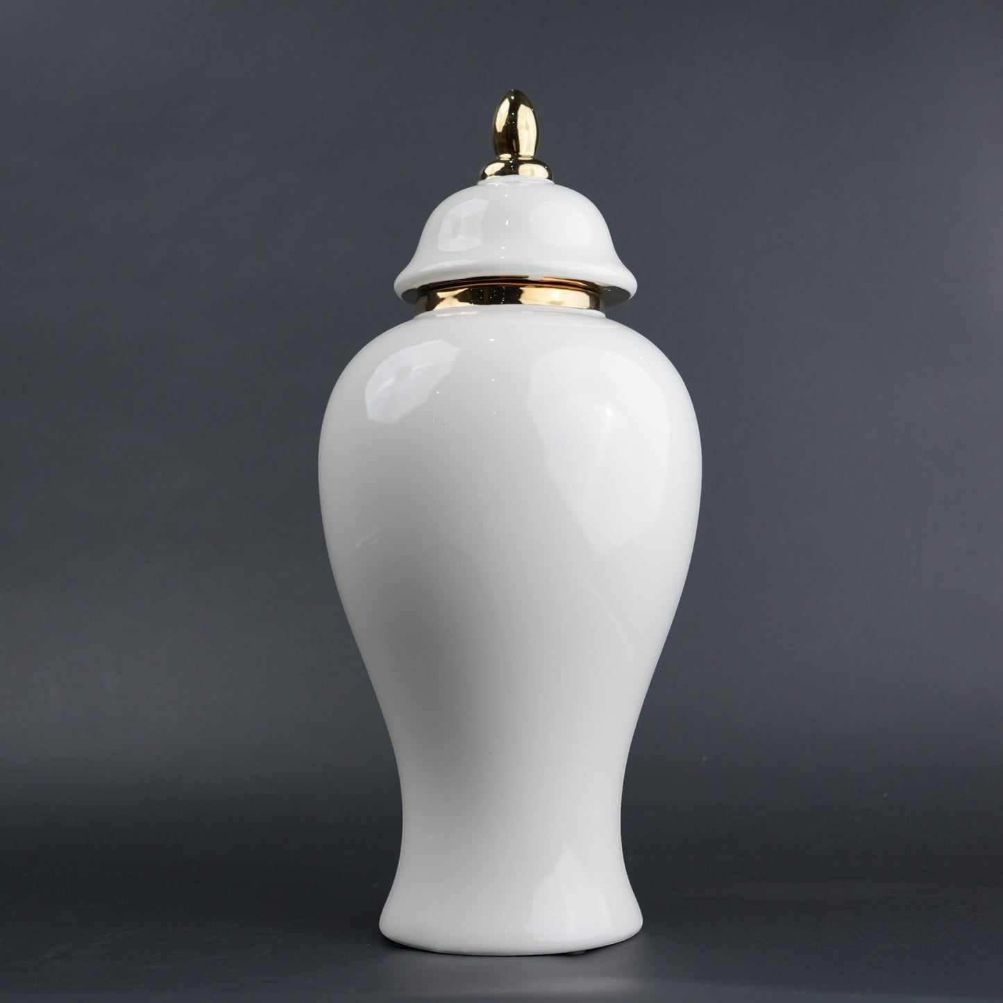 Regal Bloom Jar decorative ceramic jar in interior